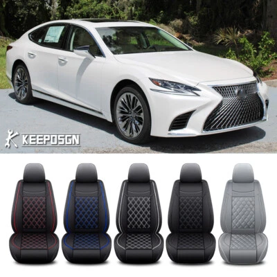 Juego completo de cojines de 2/5 fundas de asiento delanteras traseras PU para Lexus LS430 460 500 500h 600h Foto 1 de 4
