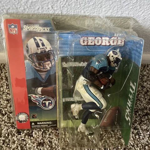 McFARLANE SPORTS PICKS NFL SERIES 1 TENNESSEE TITANS RB EDDIE GEORGE🔥#27 Nfl Cover