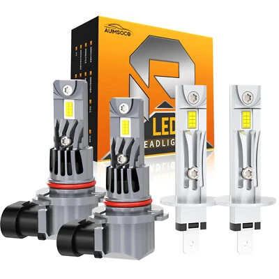 Kit de 4 bombillas LED blancas de haz alto/bajo para Lexus LX470 1998-2007 Foto 1 de 4