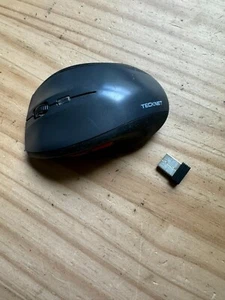 Tecknet Cordless Optical Mouse M002 w/ Bluetooth Receiver Black - Picture 1 of 4