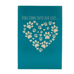 Pet Sympathy Card "Dogs Come Into Our Lives..." Loss of Dog, 2C - Picture 1 of 4