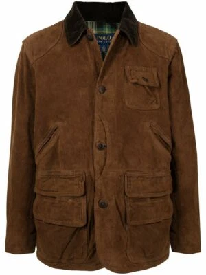 Polo Ralph Lauren Suede Hunting Barn Coat Jacket -MEN- XXL - Image 1 of 4