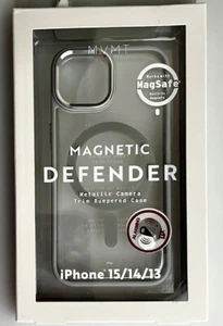 MVMT 0305R-GYA Defender MagSafe  iPhone 15/14/13 Clear with Metallic Gray Trim - Photo 1 sur 8