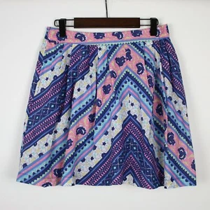 Falda plisada de algodón geométrico FREE PEOPLE PEQUEÑA - Imagen 1 de 3