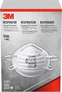 Respiratore levigatrice e fibra di vetro 3M A 20 maschere - Foto 1 di 3