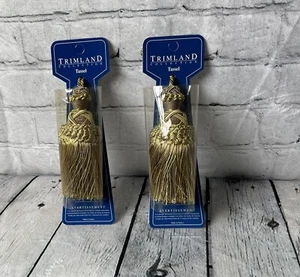 Trimland Collections Gold Curtain Tassel Tieback ~ 1 Pair - Picture 1 of 4
