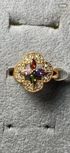 rings for women Laminate Gold Jewelry Color Multi Color Size 8 - Picture 1 of 5
