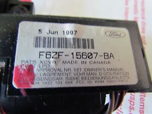OEM Ford F6ZF-15607-BA Anti Theft Pats Transceiver Ignition Module 1997 MUSTANG