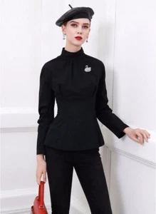 Custom Made To Order Casual Poplin Formal Cocktail Blouse Shirt Plus 1x-10x Y332 - Picture 1 of 4