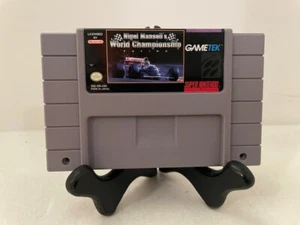 Nigel Mansell's World Championship Racing (Super Nintendo, SNES) gereinigt funktionstüchtig - Bild 1 von 9