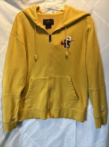 Nike Jordan Jumpman Full Zip Hooded Hoodie Mustard Yellow Size Medium - Picture 1 of 7