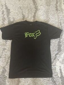 FOX Men’s Black S/S Crew Neck T-Shirt VGC Size M