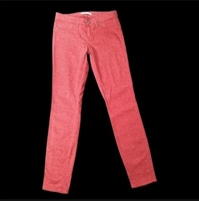 Pantalón Rich & Skinny 30" Maigre Rouge à Motif Cachemire Mujer Cintura 28 Foto 1 de 4