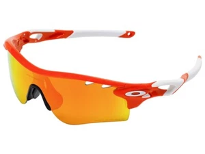 Oakley RadarLock Path Polarized Sunglasses OO9206-08 Blood Orange/Fire Iridium - Picture 1 of 1