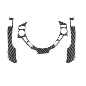 3Pcs Steering Wheel Trim Carbon Fiber Interior Button Cover for Nissan GTR R35 - Imagen 1 de 5