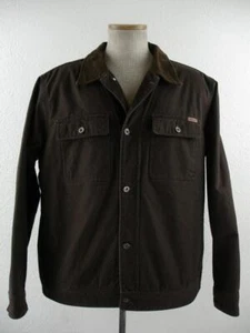 Woolrich Men’s XL Telluride Sherpa Lined Brown Work Chore Jacket Corduroy Collar - Picture 1 of 21