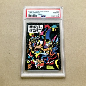 Simpsons Skybox Serie 2 - A1 - PSA 8 - Homer/Marge Arty Art Cards NM-MT 1994 - Bild 1 von 2