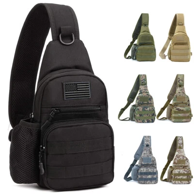 Bolso Bandolera Táctico Exterior Militar Molle Bandolera Paquete Pecho Hombro Mochila Foto 1 de 4