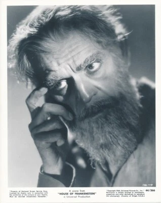 Foto de retrato universal de película de terror Boris Karloff 1944 House of Frankenstein Foto 1 de 2