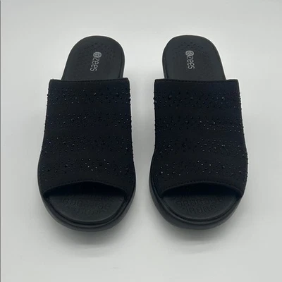 Sandalias para mujer Bzees Liberty negras talla 7 Foto 1 de 4