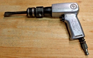 Vintage Chicago Pneumatic CP711 Air Hammer Zip Gun + Snap On Bit Attachment - Foto 1 di 10