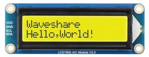 Waveshare LCD1602 I2C Display Modul, 16x2 Zeichen-LCD, AiP31068 Treiber, 3,3-5V - Bild 1 von 8