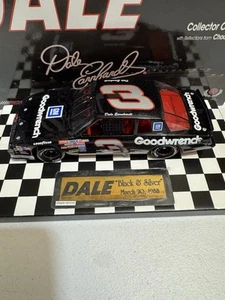 Dale Earnhardt 3 1988 Aerocoupe Black & Silver Dale The Movie #5/12 1/24 Diecast - Picture 1 of 17