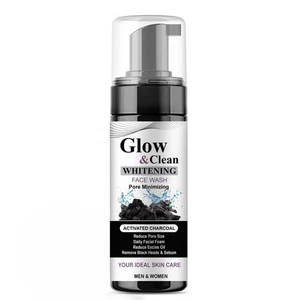 Glow & Clean Whitening Face Wash Activated Charcoal for Women & Men Deep Clean - Picture 1 of 3