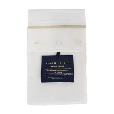 Ralph Lauren Organic Cotton Percale Palmer Sham Sand Dune King NWT - Image 1 of 4