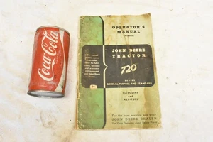 Vintage 1956 John Deere 720 Tractor Manual OM-R2055R - Picture 1 of 6