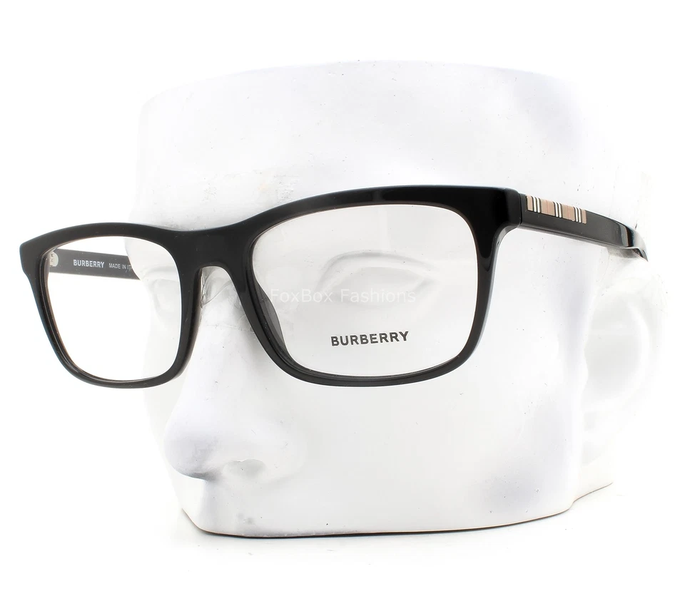 Burberry 2334 Elm Eyeglasses 3001 Black 100 Authentic