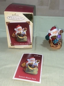 Hallmark Keepsake 2005 Santa's Magic Sack adorno con clip de luz, en caja original - Imagen 1 de 8