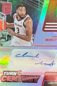 2022 Donruss Elite Isaiah Mobley Auto Draft Picks Turn of the Century USC - Picture 1 of 2
