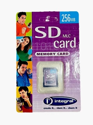 Vintage Integral SD MLC Memory Card 256MB SD Card BNIP New - Image 1 of 2