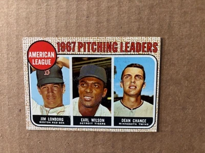 1968 Topps #10 American League Pitching Leaders - Image 1 of 2