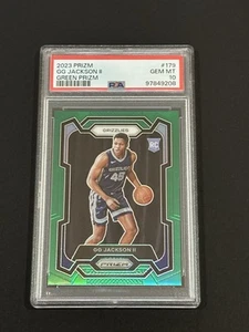 2022-23 Panini Prizm GG Jackson II Rookie Green Prizm #179 Memphis RC PSA 10 - Picture 1 of 2