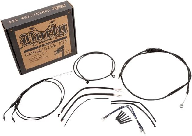 Kit de línea de freno/cable Burly para barras de 12" #B30-1106 Harley Davidson Sportster Foto 1 de 1