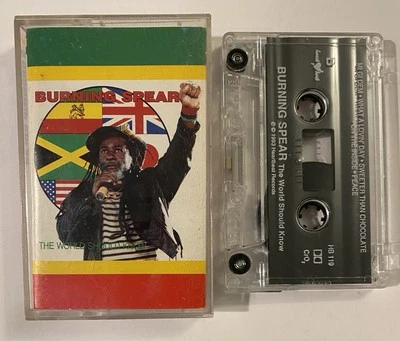 Burning Spear The World Should Know Cassette Tape 1993 Heartbeat Records - Image 1 of 2