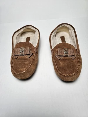 Zapatillas mocasín para mujer Michael Kors forradas de piel sintética - gamuza marrón talla 8 Foto 1 de 4
