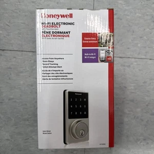 Honeywell Electronic WiFi Deadbolt, Touchscreen, Satin Nickel, 8733502 - Picture 1 of 6