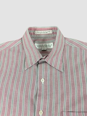 Perry Ellis Men’s Small 14.5 32/33 Striped Long Sleeve Dress Shirt Button Up - Image 1 of 4