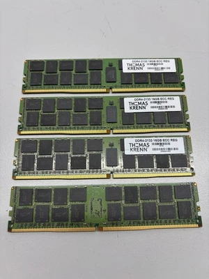 64GB (4x16GB) DDR4-2133 16GB ECC Registered DIMM Server RAM - Bild 1 von 3