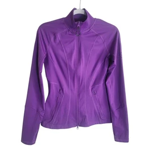 Adidas Stella McCartney Stretch Jacket Women's Small Purple Athletic Sports READ - Picture 1 of 17