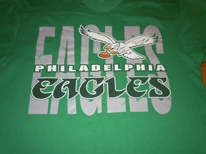 PHILADELPHIA EAGLES VINTAGE MENS XL JERSEY SHIRT KELLY GREEN TEAM RATED VINTAGE - Picture 1 of 6