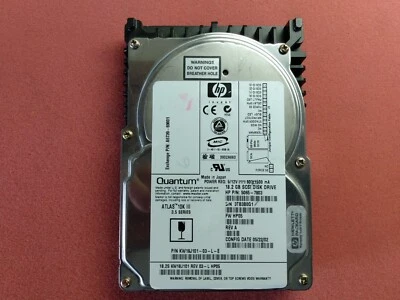 A6739A HP 18GB 80pin 3.5" 10K RPM Ultra160 Hard Drive Tested  Quantum ATLAS3 - Image 1 of 4
