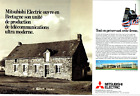 publicité Advertising 0923 1991  Mitsubishi Electric  télécom usine  Bretagne 2p
