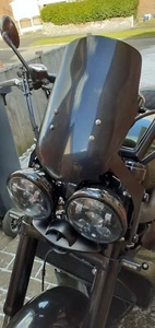 TRIUMPH ROCKET 3 'R' STYLE FIBREGLASS FLY SCREEN & BRACKET'S - Picture 1 of 3