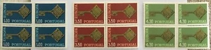 Portugal - Complete set of 3 blocks of 4 MNH stamps - "Europa CEPT" - 1968 - Picture 1 of 1
