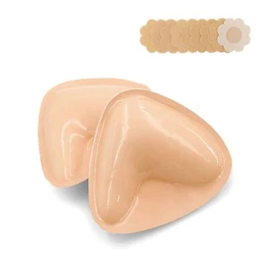 Double Sided Sticky Push Up Bra Inserts - Reusable Adhesive Bra with Padding - Picture 1 of 7