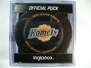 ECHL Fort Wayne Komets '23-24 New Logo Official Game Hockey Puck Collect Pucks - Picture 1 of 2